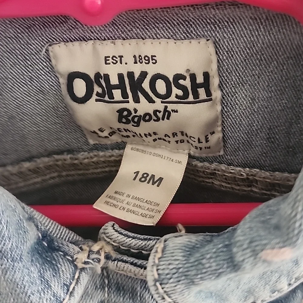 Osh Kosh B'gosh toddler jean jacket. New with tags.